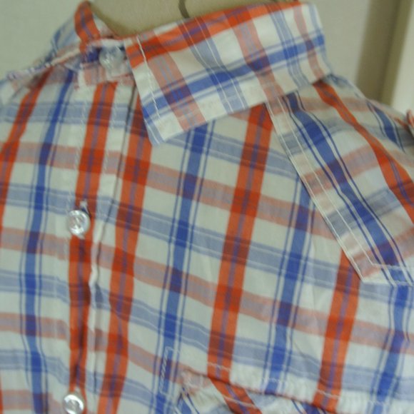 Forever 21 Mens Fitted Fall Autumn Colors Button - Picture 9 of 16